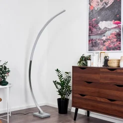 Lampadaire Uttorp Led Argente, 1 Lumiere