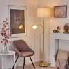 Lampadaire Vezza Laiton, 2 Lumieres
