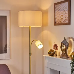 Lampadaire Vezza Laiton, 2 Lumieres