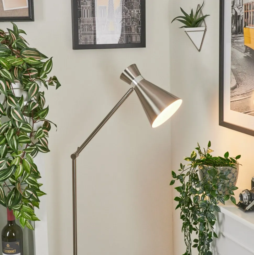 Lampadaire Vijes Nickel Mat, 1 Lumiere