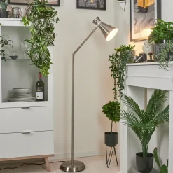 Lampadaire Vijes Nickel Mat, 1 Lumiere