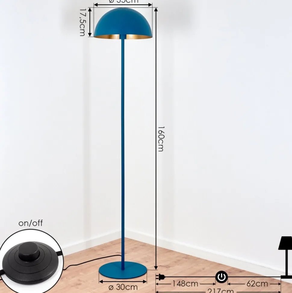 Lampadaire Vivian Bleu, 1 Lumiere
