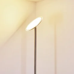 Lampadaire Wonsbek Led Nickel Mat, 1 Lumiere