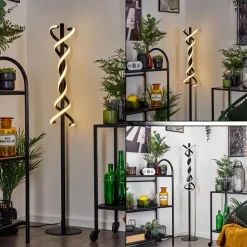 Lampadairealvarim Led Noir, 1 Lumiere