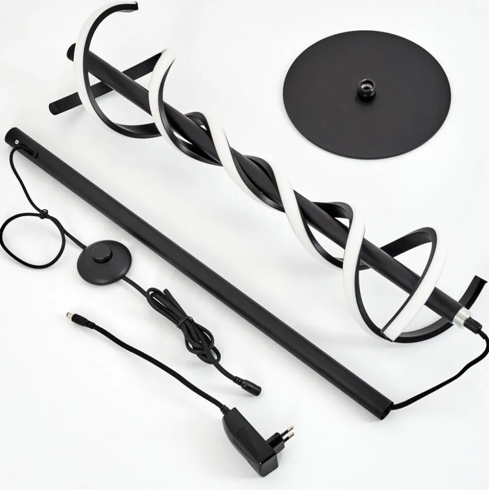 Lampadairealvarim Led Noir, 1 Lumiere