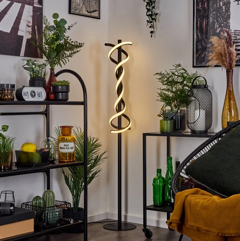 Lampadairealvarim Led Noir, 1 Lumiere