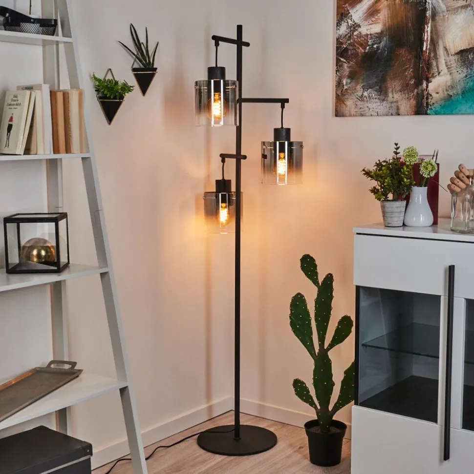 Lampadairegafa Noir, 3 Lumieres
