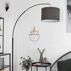 Lampadairegualdim Noir, 1 Lumiere