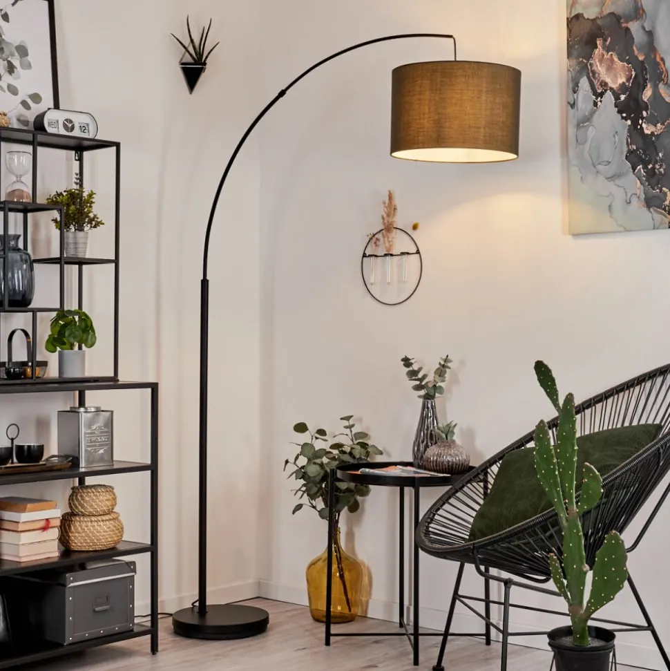 Lampadairegualdim Noir, 1 Lumiere
