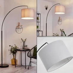 Lampadairegualdim Noir, 1 Lumiere