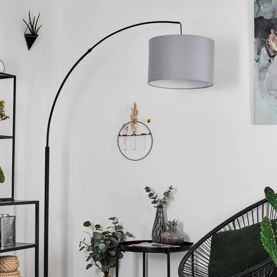 Lampadairegualdim Noir, 1 Lumiere