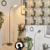 Lampadairehaltia Led Nickel Mat, 1 Lumiere