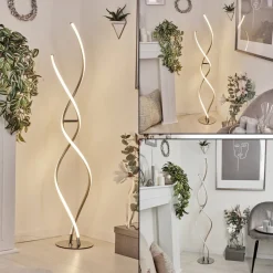 Lampadairehenrichemont Led Chrome, Nickel Mat, 1 Lumiere