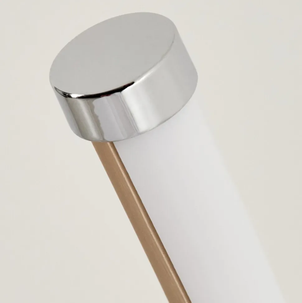 Lampadairehenrichemont Led Chrome, Nickel Mat, 1 Lumiere