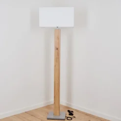 Lampadairekyneton Gris, Ecru, 1 Lumiere