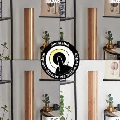 Lampadairekyneton Led Ecru, Noir, 1 Lumiere