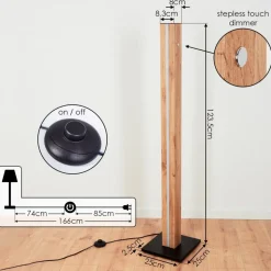 Lampadairekyneton Led Ecru, Noir, 1 Lumiere