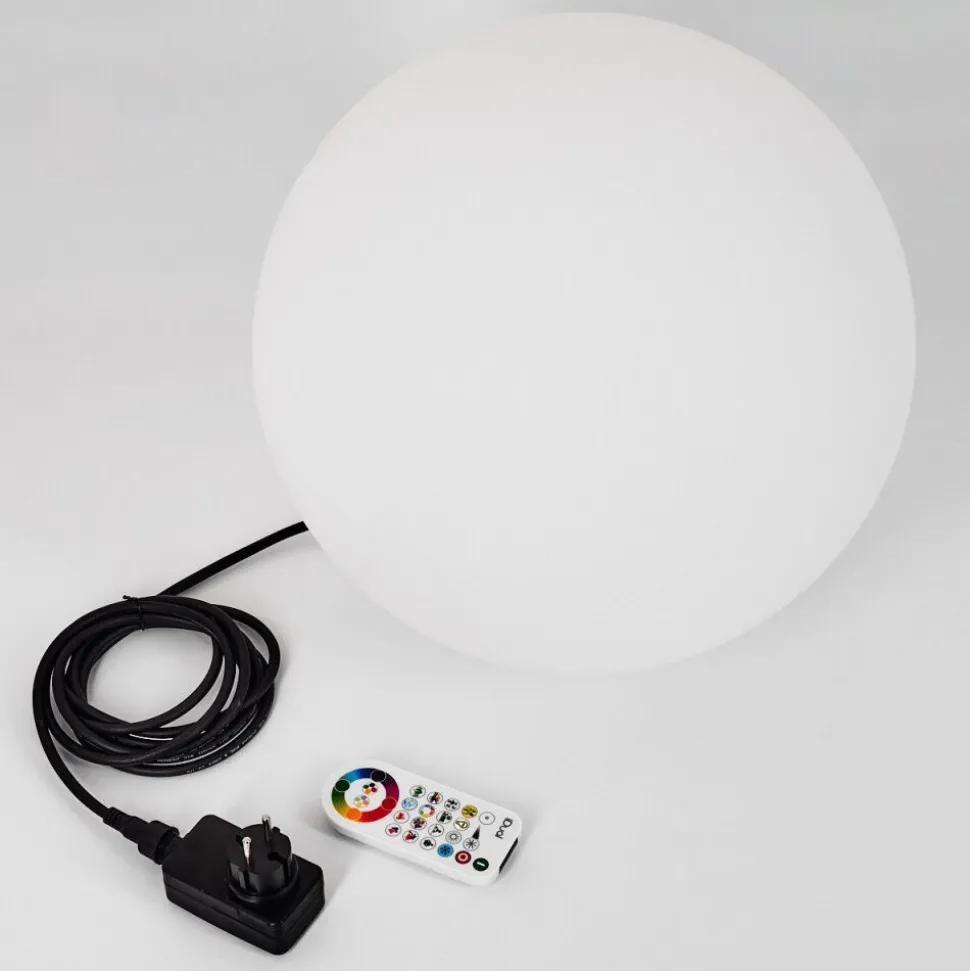 Lampadaireloural Led Nickel Mat, 1 Lumiere, Telecommandes, Changeur De Couleurs