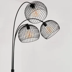 Lampadairemossay Noir, 3 Lumieres