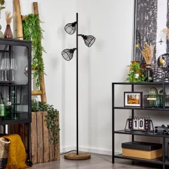 Lampadaireomba Ecru, Noir, 3 Lumieres