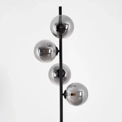 Lampadaireremaisnil Noir, 4 Lumieres