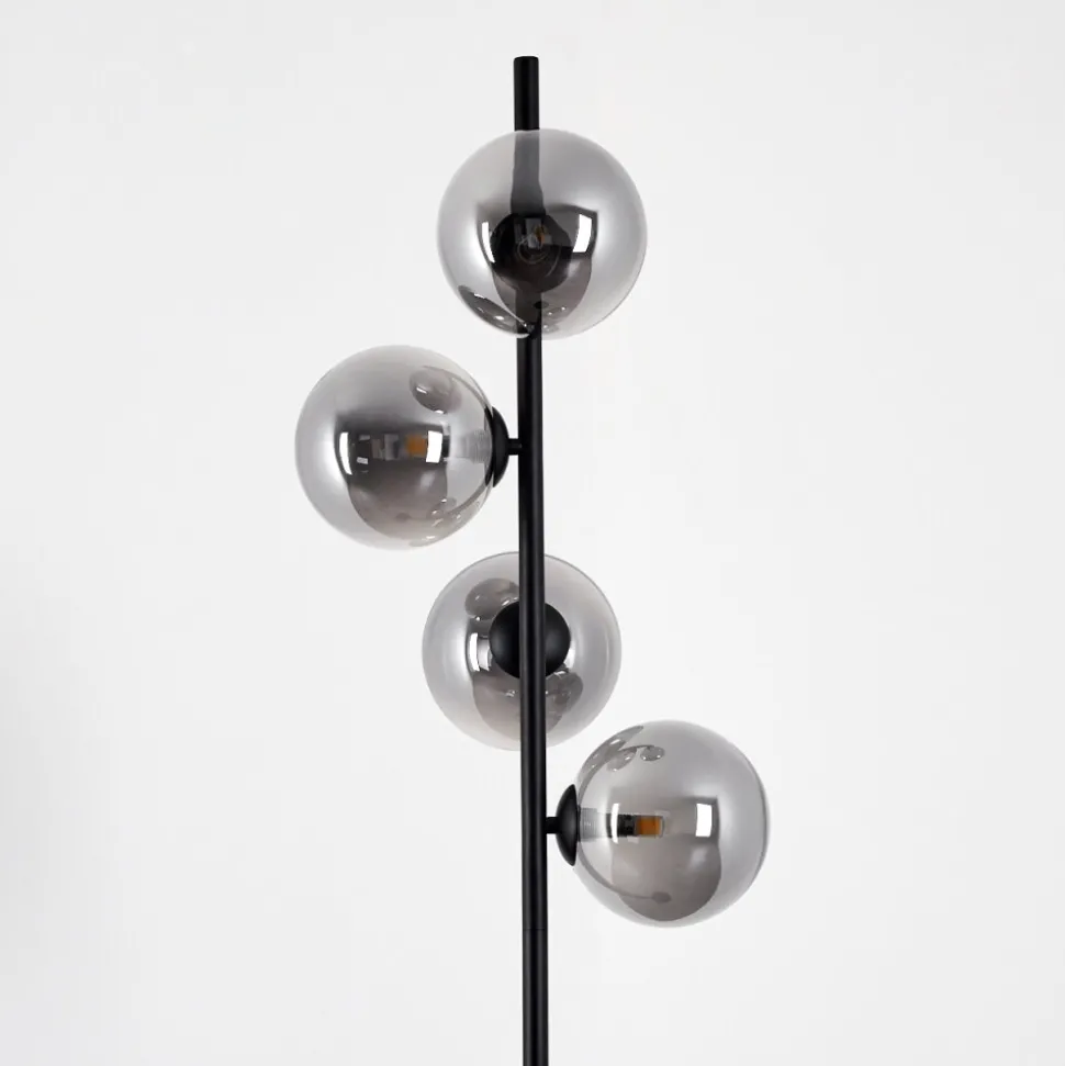 Lampadaireremaisnil Noir, 4 Lumieres