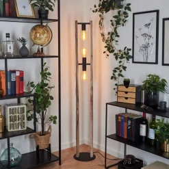 Lampadairesande Ecru, Noir, 3 Lumieres
