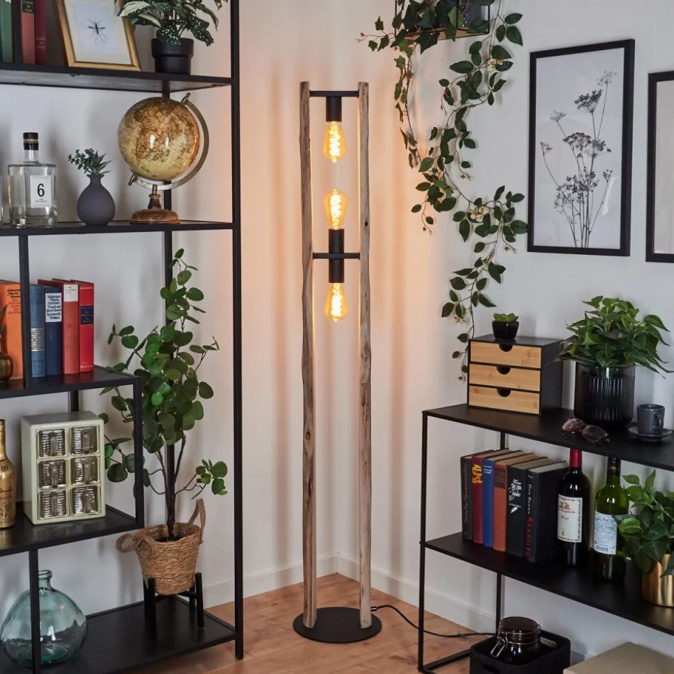 Lampadairesande Ecru, Noir, 3 Lumieres