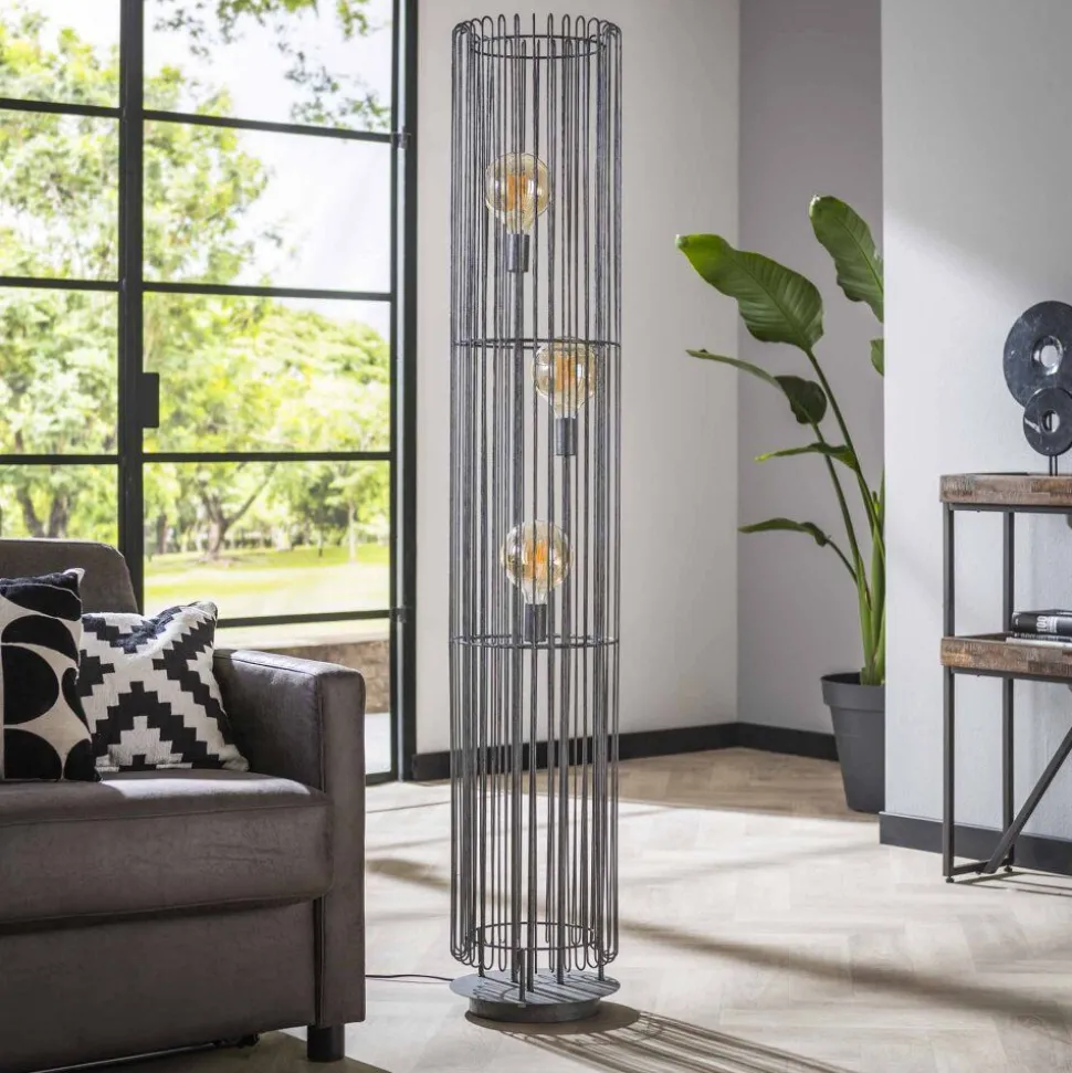 Lampadairetrax Anthracite, 3 Lumieres