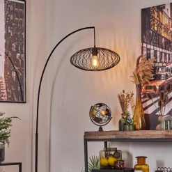 Lampe A Arc Banleou Noir, 1 Lumiere