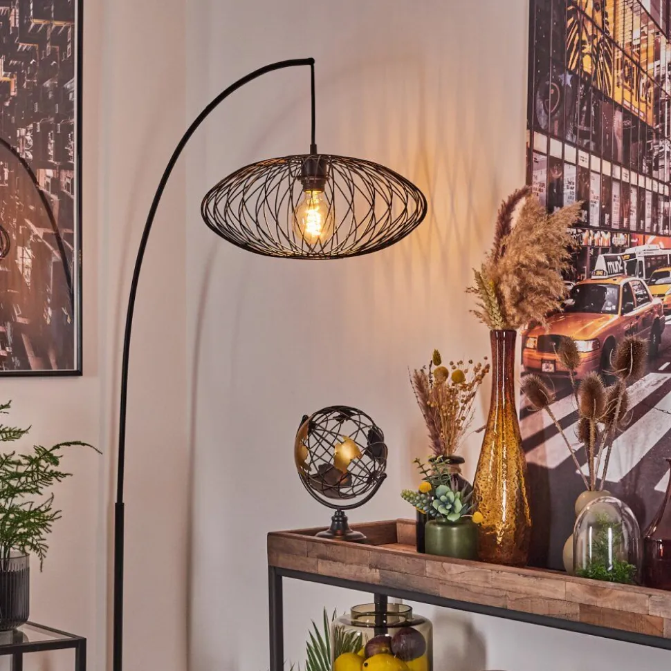 Lampe A Arc Banleou Noir, 1 Lumiere