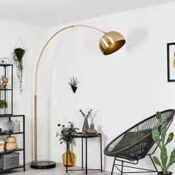 Lampe A Arclourinha Laiton, Noir, 1 Lumiere