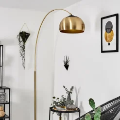 Lampe A Arclourinha Laiton, Noir, 1 Lumiere