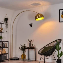 Lampe A Arclourinha Laiton, Noir, 1 Lumiere