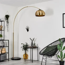 Lampe A Arclourinha Laiton, Noir, 1 Lumiere