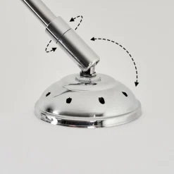 Lampe A Arcrotudal Chrome, 1 Lumiere