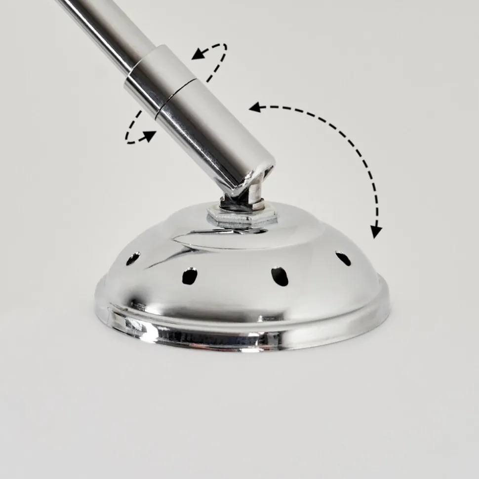 Lampe A Arcrotudal Chrome, 1 Lumiere