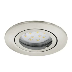 Lampe A Encastrer Eglo Tedo Nickel Mat, 3 Lumieres