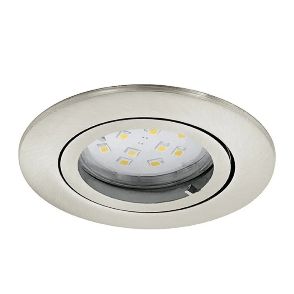 Lampe A Encastrer Eglo Tedo Nickel Mat, 3 Lumieres