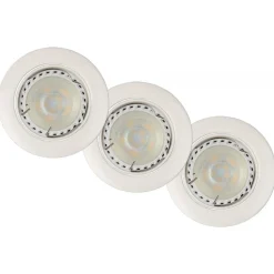 Lampe A Encastrer Lucide Focus Led Gris, 3 Lumieres