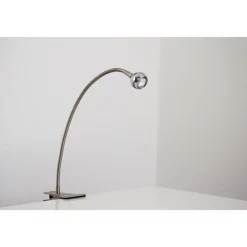 Lampe A Pince Globo Serpent Led Nickel Mat, 1 Lumiere