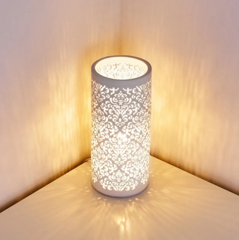 Lampe A Poser Aberjona Blanc, 1 Lumiere