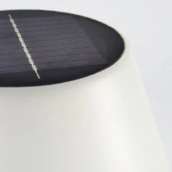 Lampe A Poser Alcudia Solar Led Nickel Mat, 10 Lumieres