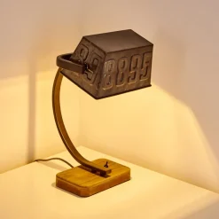 Lampe A Poser Anvik Brun, Gris, Rouille, 1 Lumiere