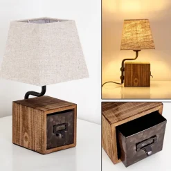 Lampe A Poser Banister Brun, Rouille, 1 Lumiere