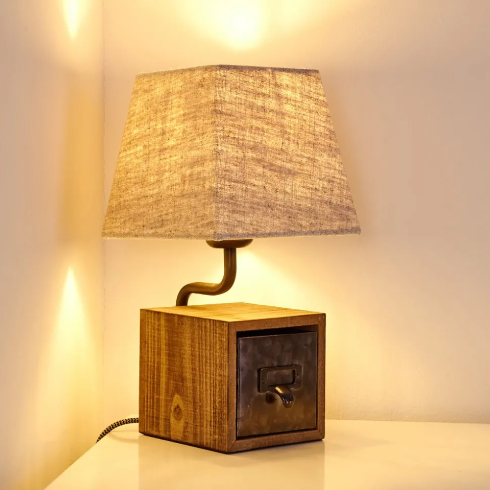 Lampe A Poser Banister Brun, Rouille, 1 Lumiere
