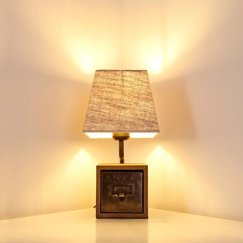 Lampe A Poser Banister Brun, Rouille, 1 Lumiere