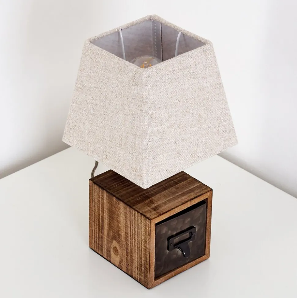 Lampe A Poser Banister Brun, Rouille, 1 Lumiere