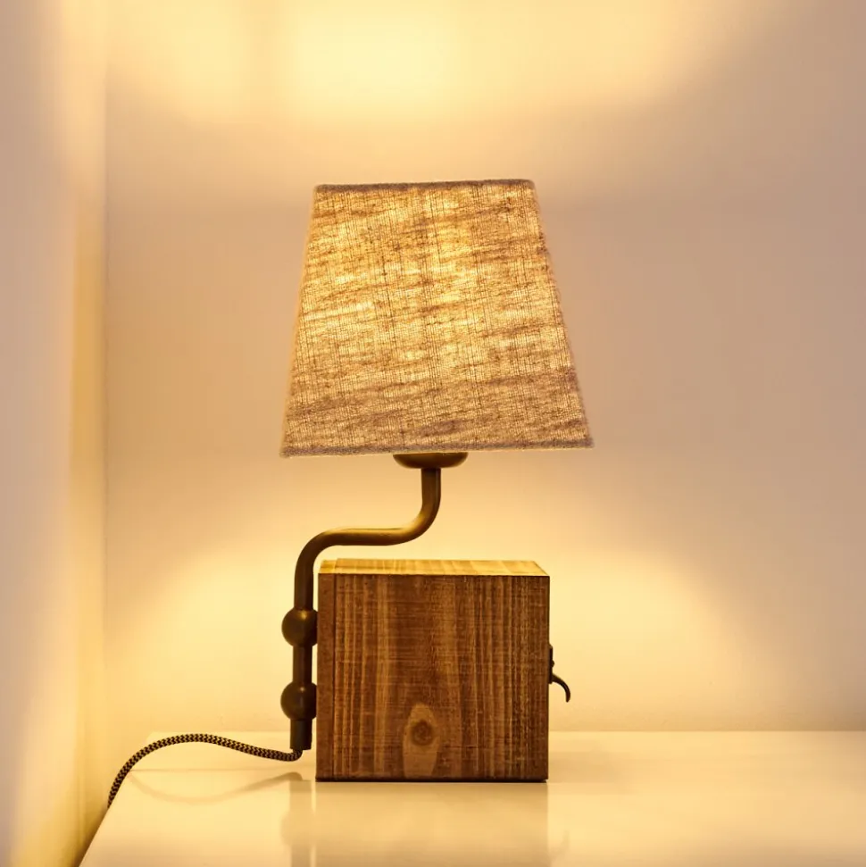 Lampe A Poser Banister Brun, Rouille, 1 Lumiere