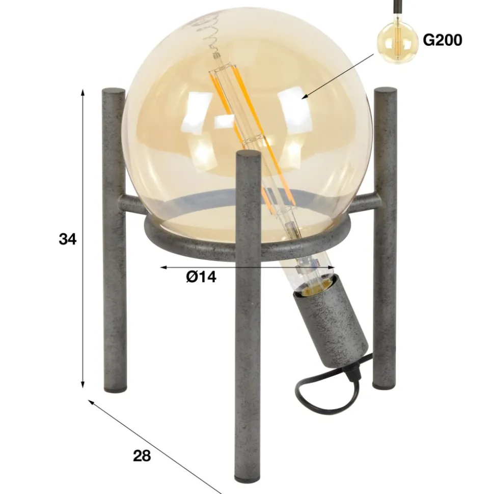 Lampe A Poser Boschoord Rouille, 1 Lumiere